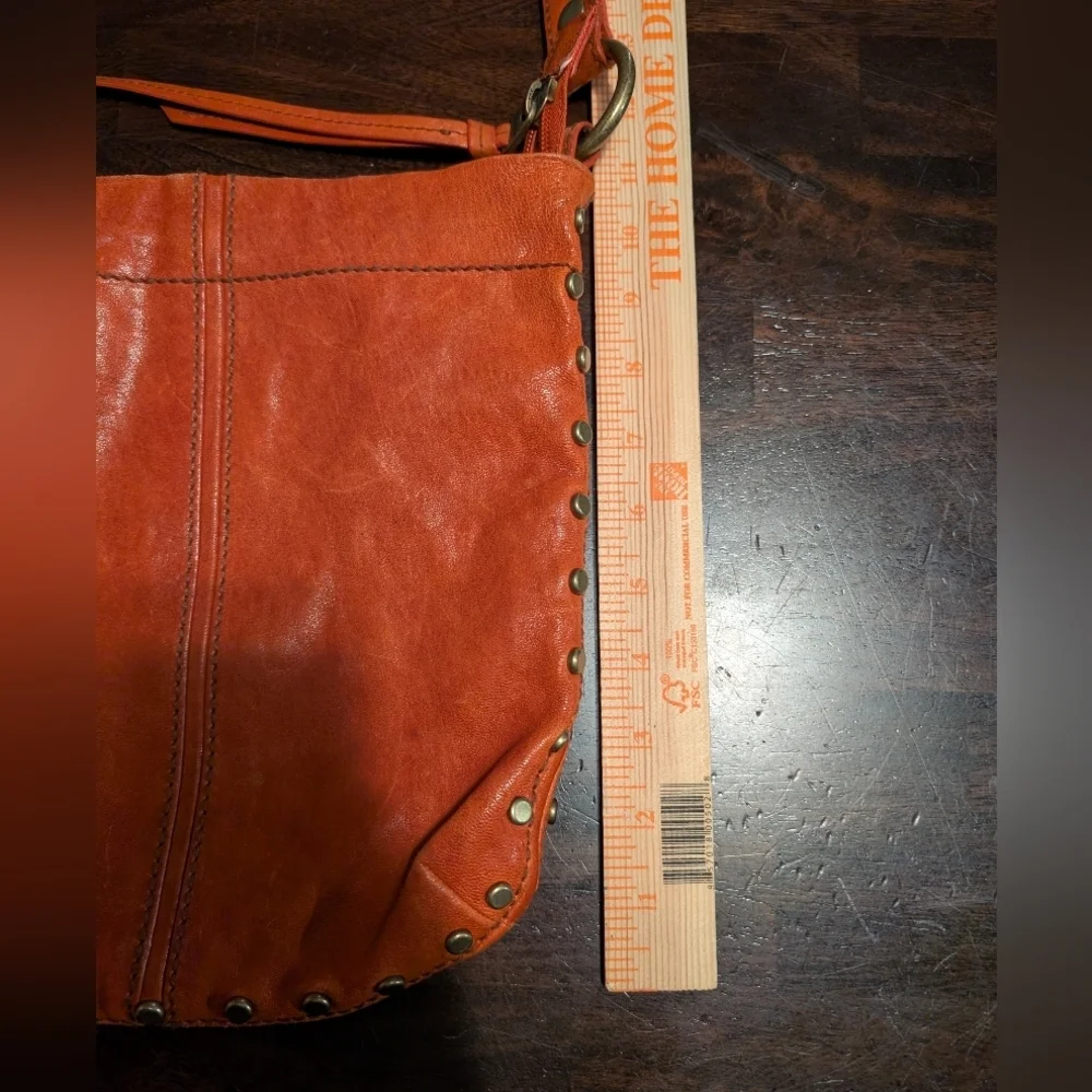 Fossil Women's Orange Leather Crossbody Bag